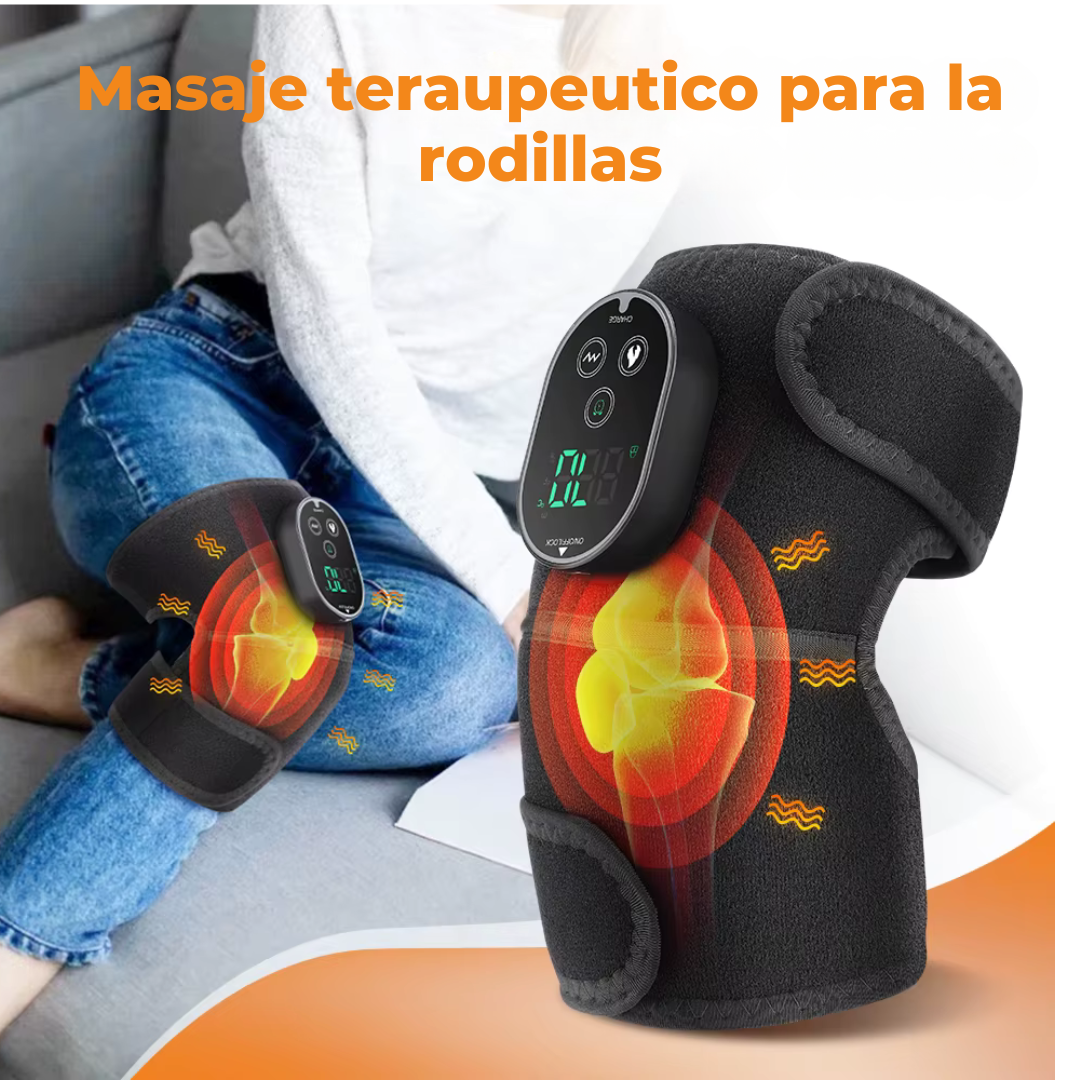 Rodillera Inteligente 3 en 1 con Calor y Vibración – Alivio y Confort para Rodillas, Hombros y Codos